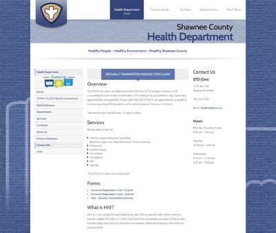 Shawnee county std clinic  Shawnee County STD Clinic details with 📞 phone number, 📍 location on map
